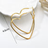 Geometric Large Circle Hoop Earrings for Women – Gold Statement Hoops 4.5 cm (1.77 in) Boho Fashion Jewelry, 1 Pair
