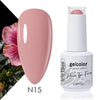 15ml Gel Nail Polish 65 Colors Soak-Off UV/LED Semi-Permanent Nail Gel Varnish