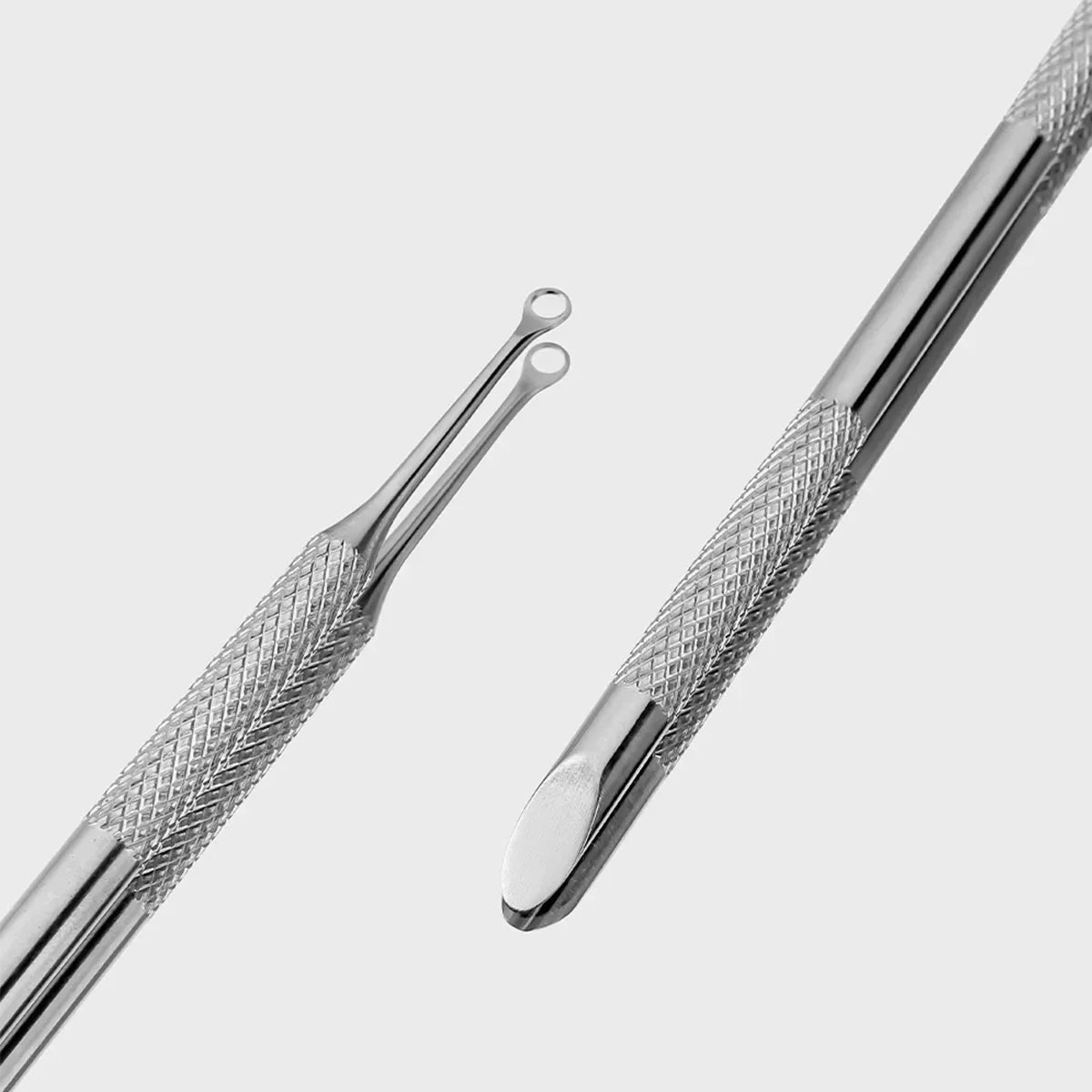 Double-Ended Stainless Steel Cuticle Pusher & Nail Remover – Beveled Circle Head Manicure Tool