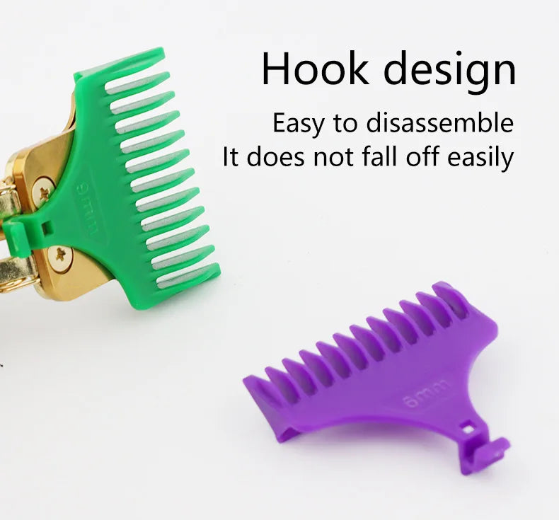 6-Pack Hair Clipper Guard Set – 1mm (0.04") 2mm (0.08") 3mm (0.12") 4mm (0.16") 6mm (0.24") 9mm (0.35") – Universal Trimmer Guide Combs for Hair Cutting & Styling