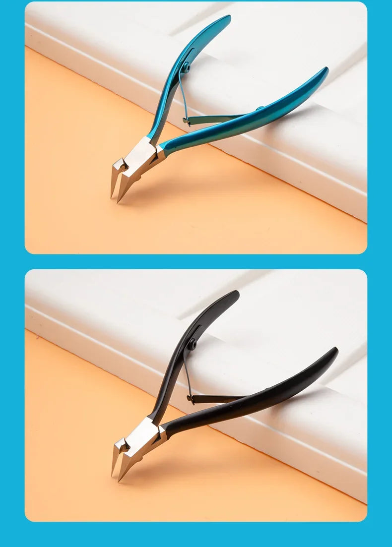 Stainless Steel Toenail Clipper Set – Ingrown & Thick Toenail Nipper Manicure Pedicure Kit