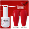 Top & Base 15ml (0.5 fl oz) Gel Nail Polish – Semi-Permanent UV/LED Soak-Off Base Coat and Top Coat, Long-Lasting Manicure
