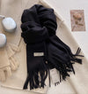 SENAIFEI Luxury Winter Wool Scarf for Women – Cashmere-Feel Pashmina Shawl Wrap, Thick Soft 30 x 200 cm (11.8 x 78.7 in)