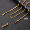 Stainless Steel Cuban Link Chain Necklace — Curb Choker in Gold, Silver & Black, Chunky Unisex