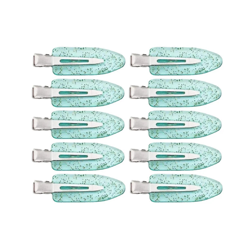 Molans 10-Pack No-Bend Seamless Hair Clips Set - Side Bangs Barrettes for Makeup, Face Washing & Styling