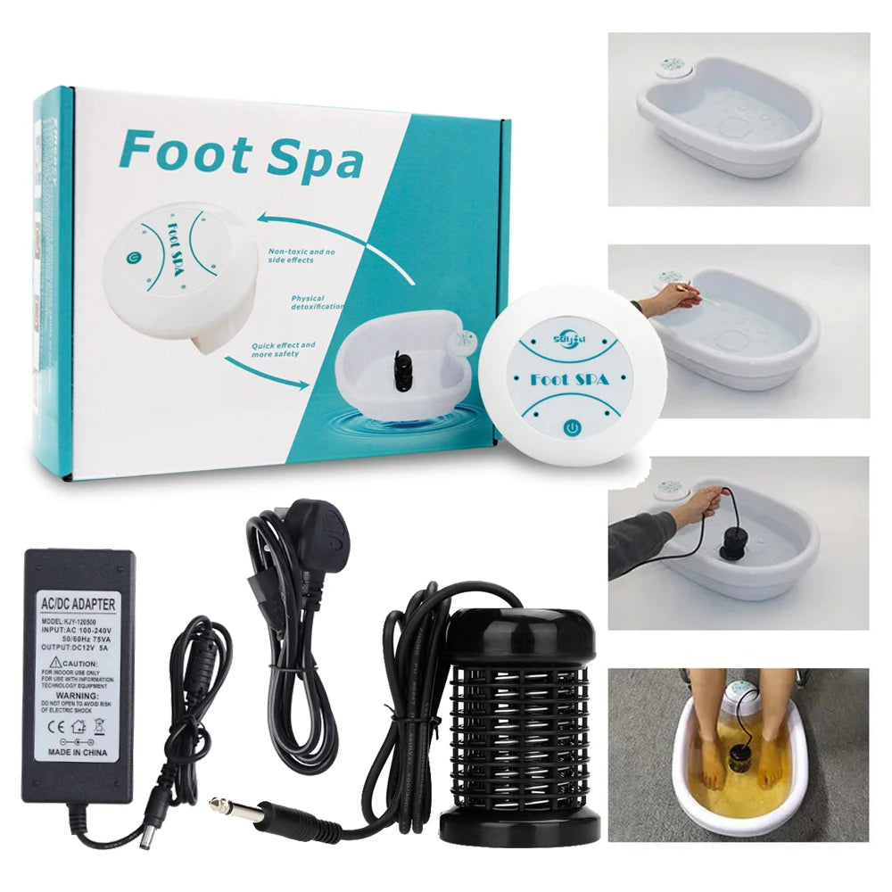 Ionic Detox Foot Spa Bath with Massage Function – Home Foot Soak & Hydrotherapy Machine