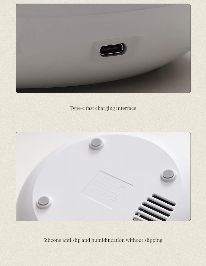 Portable 200ml (6.8 fl oz) USB Aroma Diffuser & Essential Oil Lamp — Mini Air Humidifier with Color Flame Night Light