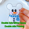 Personalized Acrylic Pet Photo Keychain - Custom Cat & Dog ID Charm, Holographic Name Tag