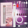 5-in-1 USB Rechargeable Electric Nail Drill Manicure Set - Portable Professional Nail File & Polisher for Gel, Acrylic & Salon Use