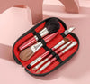 5-Piece Mini Makeup Brush Set — Travel-Friendly Soft Synthetic Bristles for Eyeshadow, Foundation, Blush, Concealer & Lip