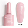 Hema-Free TPO-Free Gel Nail Polish 7.5ml, Glitter Jelly & Nude Shades, Soak-Off UV/LED Full Coverage French