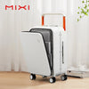 Front Laptop Pocket Spinner Suitcase – Wide Handle PC Aluminum Frame Trolley Luggage, 20\" (50 cm) Carry‑On & 24\" (61 cm)