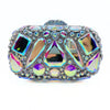 Red Crystal Rhinestone Clutch - Bridal Evening Minaudiere Handbag for Wedding & Party