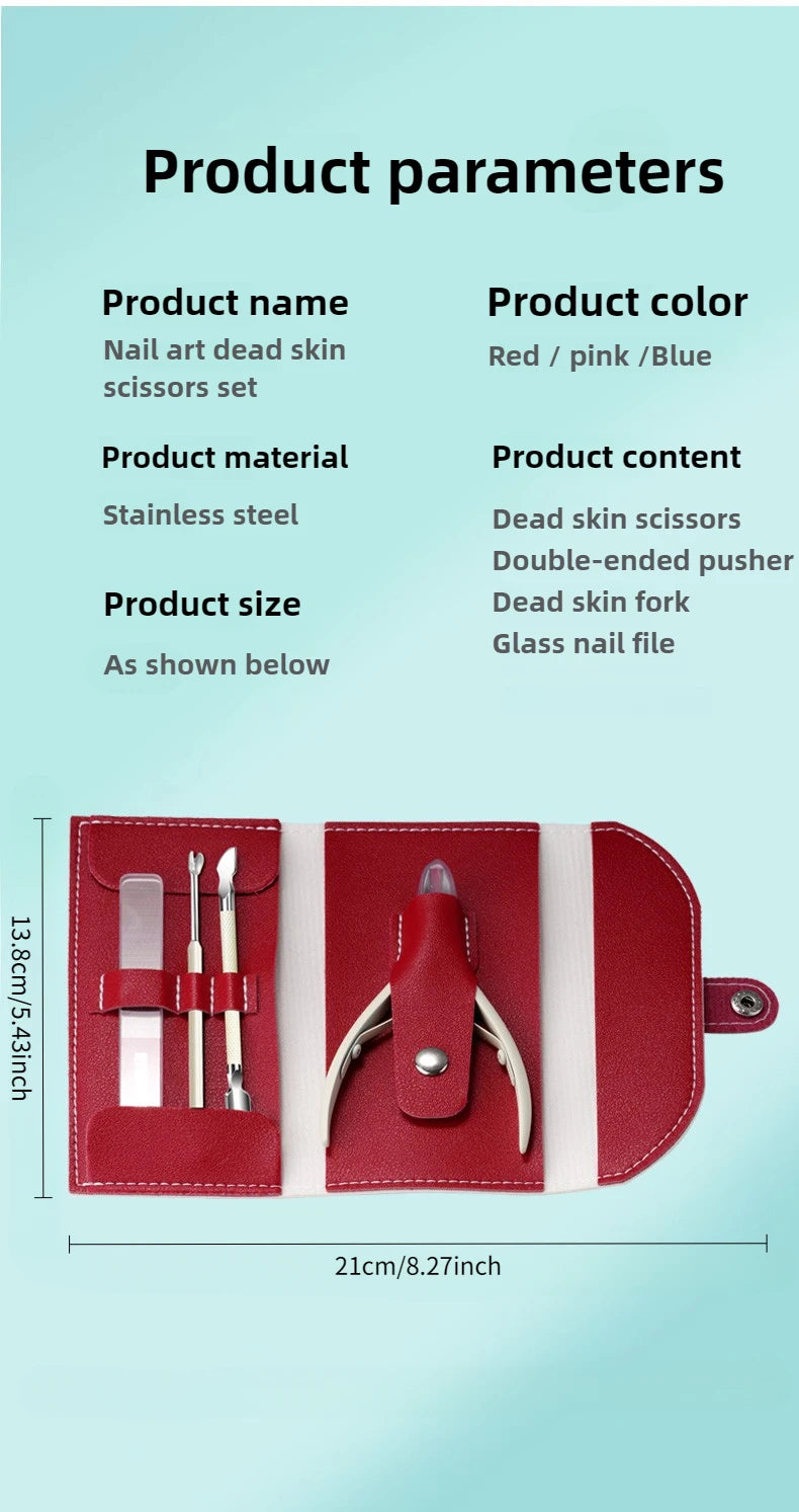 Stainless Steel Toenail Clipper Set – Ingrown & Thick Toenail Nipper Manicure Pedicure Kit