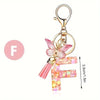 A-Z Letter Keychain – DIY Metal Initial Pendant Key Ring for Women & Men, Car & Party Gift