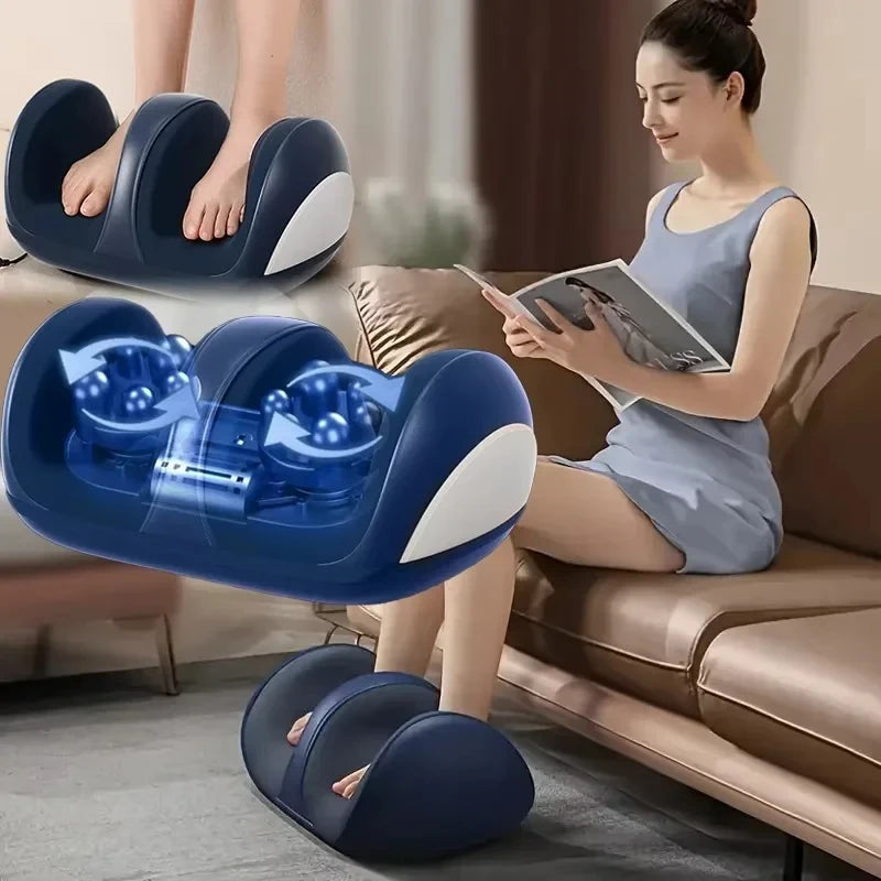 Extra-Large Electric Heated Foot Massager — Acupoint Heat Therapy for Comfortable, Healthy Foot Massage