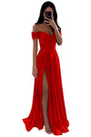 Off-the-Shoulder Lace V-Neck Backless Ball Gown — Floor-Length Bridesmaid & Prom Dress (Black, White, Burnt Orange)
