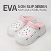 Thick-Soled Perforated EVA Sandals for Women — Slip-On Beach & Casual Height-Boost Clogs