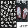 Christmas 3D Self-Adhesive Nail Stickers Gingerbread Snowflake Penguin Bell Holiday Nail Art Decals