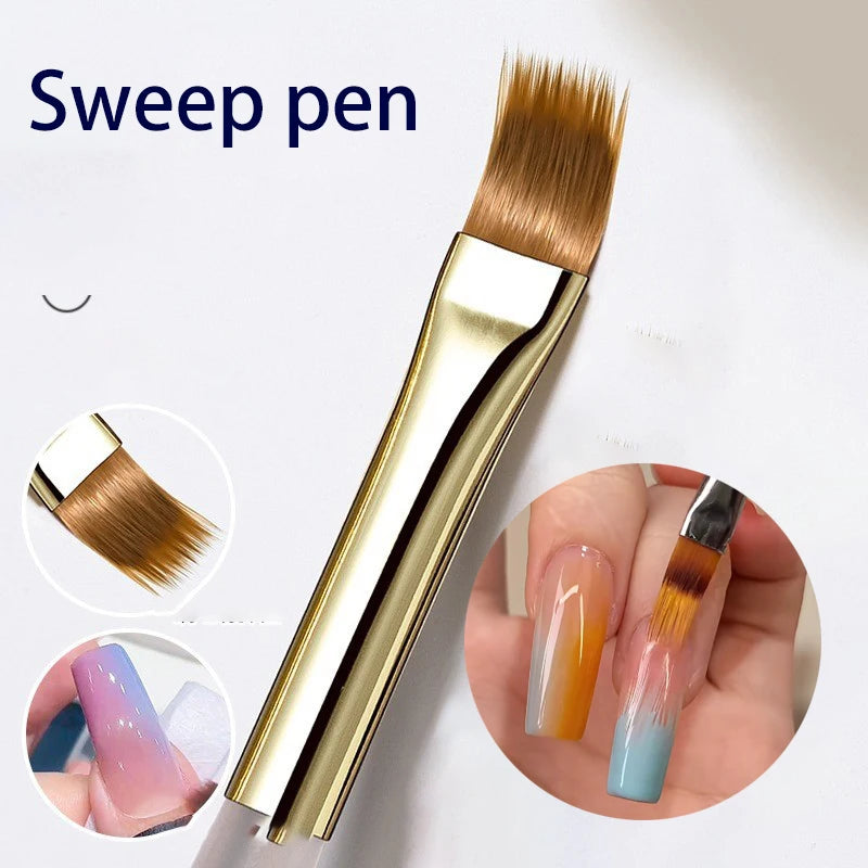 Plaid Nail Art Brush 0.5mm Fine Detail Brush for Tartan, Lines & Gel Acrylic Nails