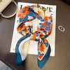 Satin-Look Square Scarf 27.6 x 27.6 in (70 x 70 cm) Cat Print Headscarf, Neck Wrap & Bandana for Women