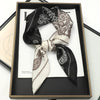 Satin-Look Square Scarf 27.6 x 27.6 in (70 x 70 cm) Cat Print Headscarf, Neck Wrap & Bandana for Women