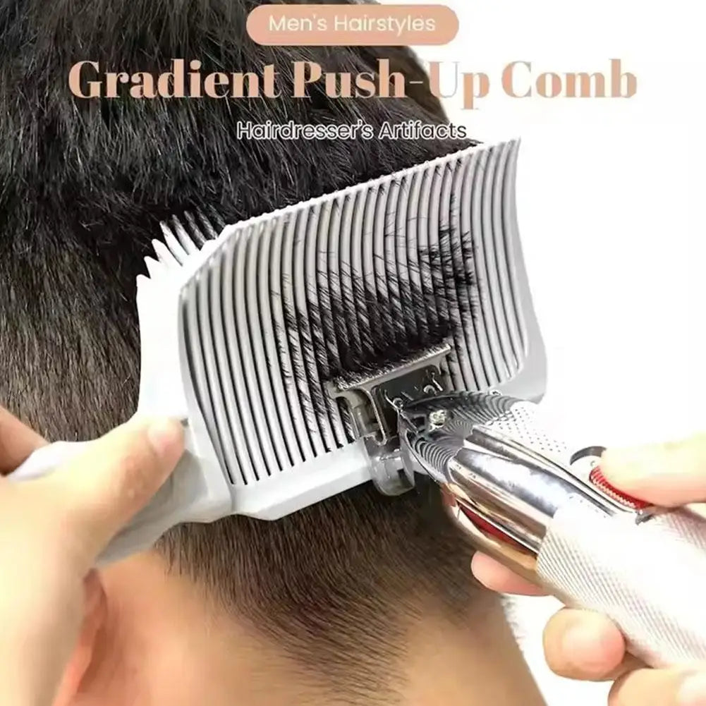 Adjustable Hairline & Neckline Trimming Guide Set – DIY Haircut Template with Silicone Headband & Clipper Comb