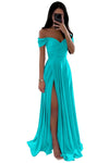 Off-the-Shoulder Lace V-Neck Backless Ball Gown — Floor-Length Bridesmaid & Prom Dress (Black, White, Burnt Orange)