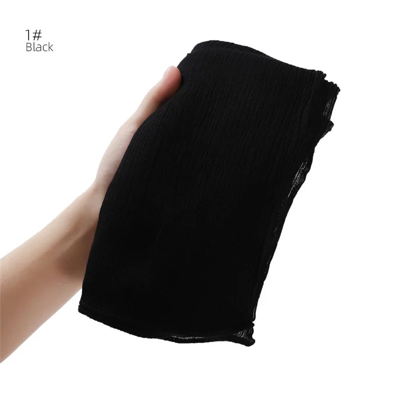 Women's Large Solid Polyester Hijab Scarf 80 x 190 cm (31.5 x 74.8 in) Long Muslim Headscarf Wrap Shawl Turban