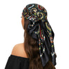 Square Satin Foulard Scarf 90 x 90 cm (35 x 35 in) Neckerchief Bandana Hijab for Women
