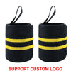 1 Pair Extra Strength Wrist Wraps Weight Lifting Wrist Support Braces for Gym Training Custom Logo