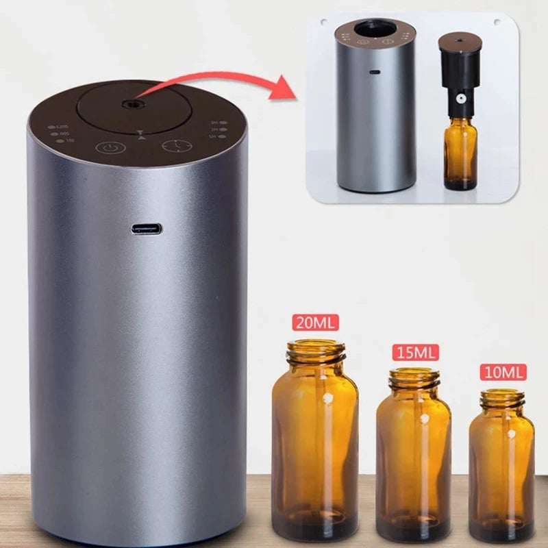 Electric Nebulizer Aroma Diffuser – Portable Scent Machine for Car & Home, Essential Oil Vaporizer