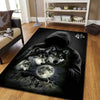 Wolf & Moon Area Rug – Scenic Wolf Moon Pattern Non-Slip Carpet for Living Room & Bedroom, Soft Large Area Rug (23×35–70×102 in | 60×90–180×260 cm)