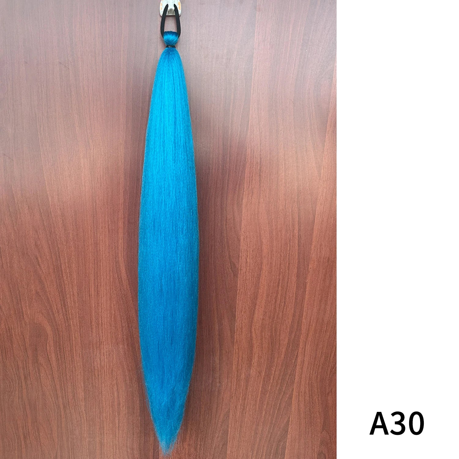 Purple Synthetic Ponytail Extension with Elastic Band – Long Straight Yaki Hairpiece for Braids & DIY Styles