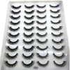 20 Pairs 3D Mink-Effect False Eyelashes Natural Long Full Strip Lashes (10–15 mm / 0.4–0.6 in) DIY Makeup Kit