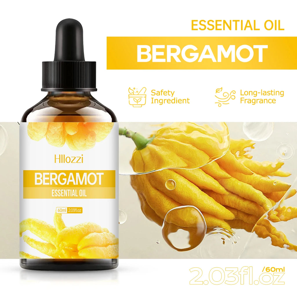 Pure Bergamot Essential Oil – Aromatherapy Diffuser Oil for DIY Blends & Natural Fragrance