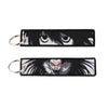 Anime Embroidered Keychain Double-Sided Key Fob 3 x 13 cm (1.2 x 5.1 in) for Backpacks Cars Motorcycles Gift