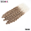 Ariel Water Wave Twist Crochet Braids – Ombre Synthetic Deep Wave Hair Extensions, 22 Inch (55 cm)