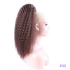 Kinky Curly Drawstring Ponytail Synthetic Hair Extension High Puff Afro Hairpiece — 12–30 in (30–76 cm)
