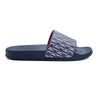 Women's Letter Print Beach Slippers, Flat PVC Casual Slides