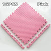 EVA Interlocking Floor Tile 30×30×1 cm (11.8×11.8×0.4 in) Leaf Texture Non-Slip Shock-Absorbing Gym, Yoga & Baby Play Mat