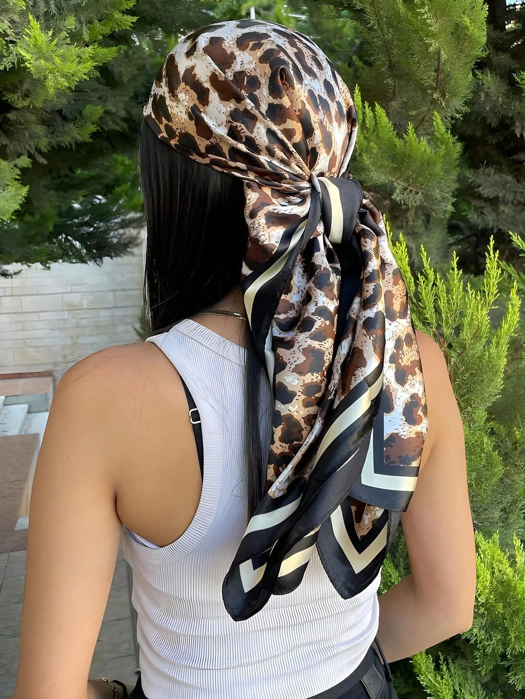 60 Colors Silk-Feel Satin Square Scarf 70 x 70 cm (27.6 x 27.6 in) — Women's Hair Wrap, Bandana, Foulard, Hijab