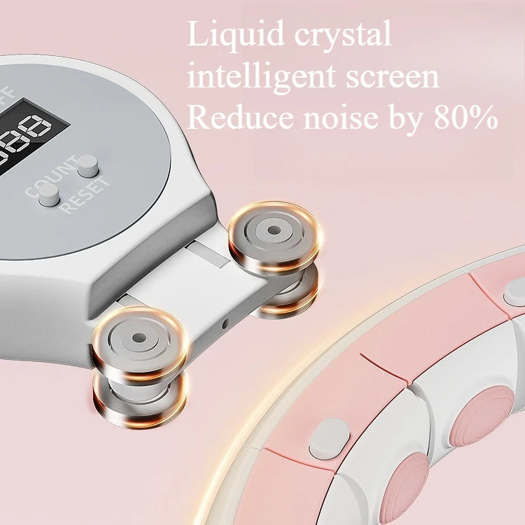 Smart Magnetic Hula Hoop for Women – Adjustable Waist Fitness Hoop for Weight Loss, Fat Burning & Cardio Workout