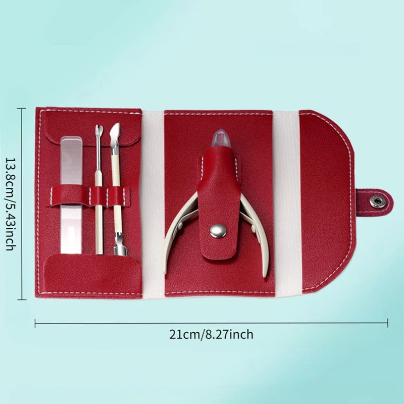 Stainless Steel Toenail Clipper Set – Ingrown & Thick Toenail Nipper Manicure Pedicure Kit