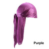 Silk-Look Pre-Tied Headscarf Bandana Turban Durag, Unisex Chemo Cap Pirate Hat – Elastic Free Size 22-23 in (56-58 cm)