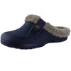 Fur-Lined Clog Slippers for Women – Waterproof EVA Padded House & Garden Shoes, Plush Winter Slides