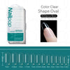600-Piece Full Cover False Nail Tips Acrylic Nail Capsules Clear Semi-Matte Stiletto Coffin Almond Square Oval