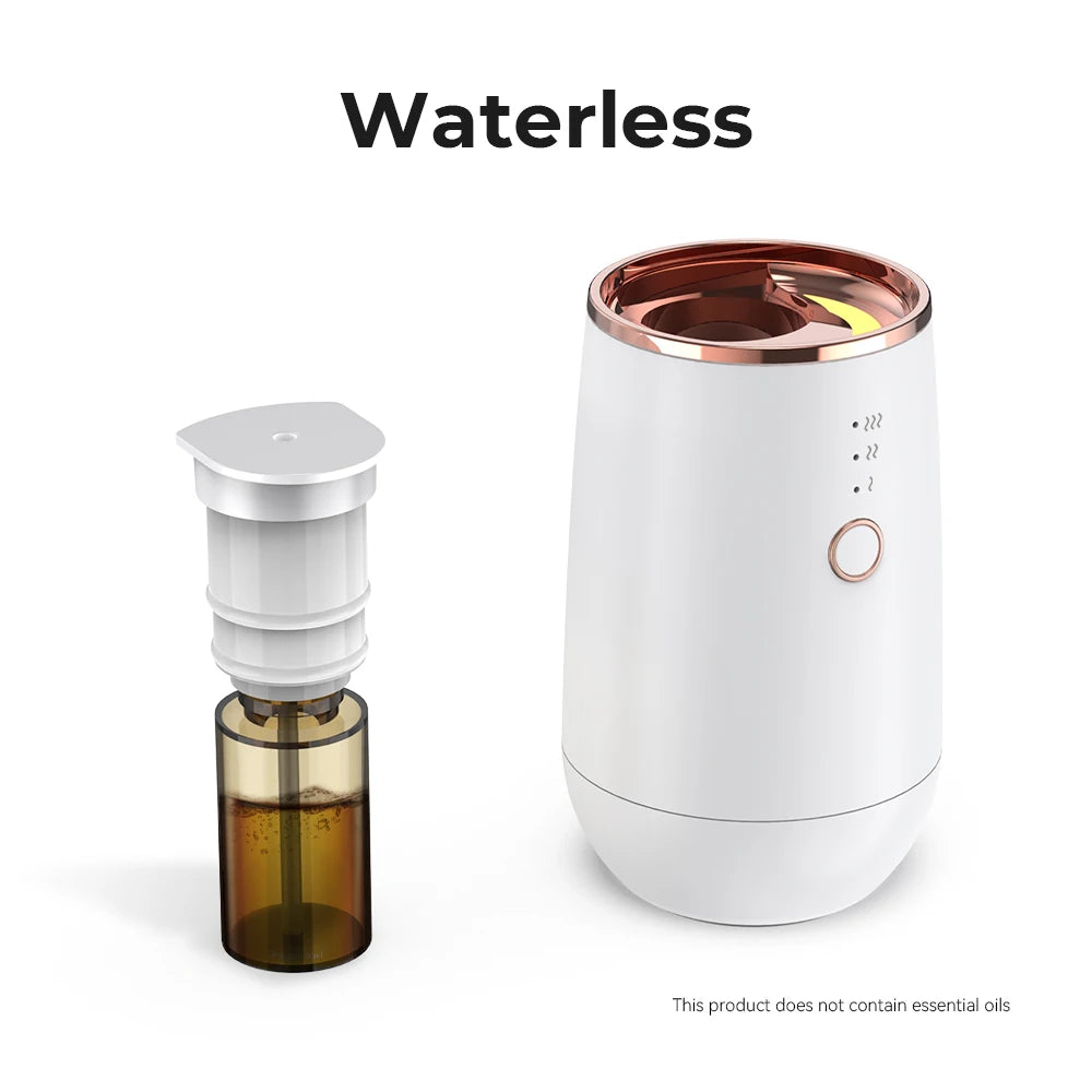 Mini Car Waterless Essential Oil Diffuser Portable Aromatherapy Air Freshener High Atomizing Efficiency