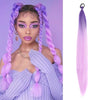 Women's Long Straight Ponytail Wig Extension - High-Temp Fiber, Festive & Braidable (1 Piece)