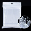 100-Pack Eyelash Microbrushes – Disposable Lash Extension Cotton Swabs for Precise Makeup Application & Cleaning